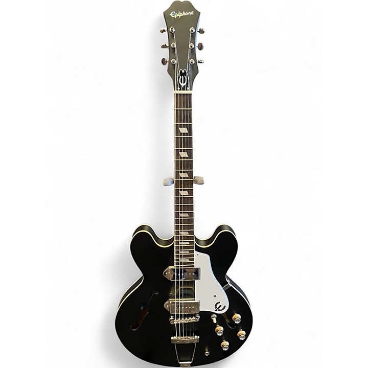 Used Epiphone CASINO WORTH Black Hollow Body Electric Guitar Black