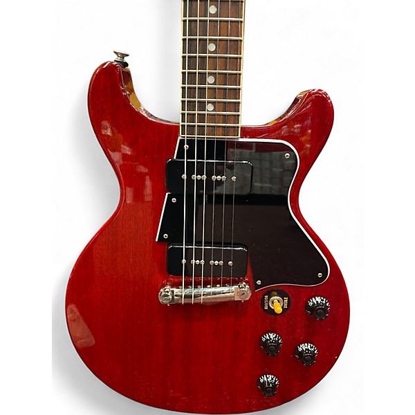 Used Gibson Les Paul Special Double Cut Cherry Solid Body Electric Guitar