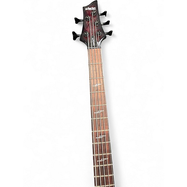 Used Schecter Guitar Research OMEN ELITE Black Cherry Electric Bass Guitar