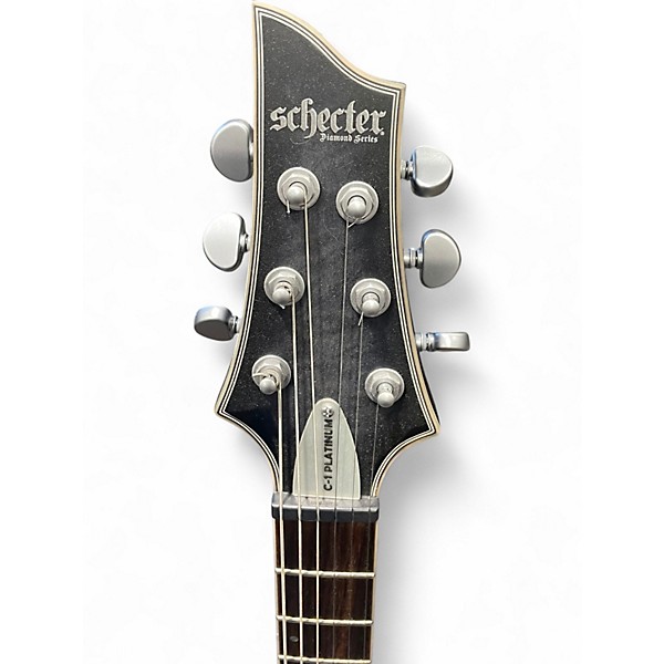 Used Schecter Guitar Research diamond series c1 platinum Trans Gray Solid Body Electric Guitar
