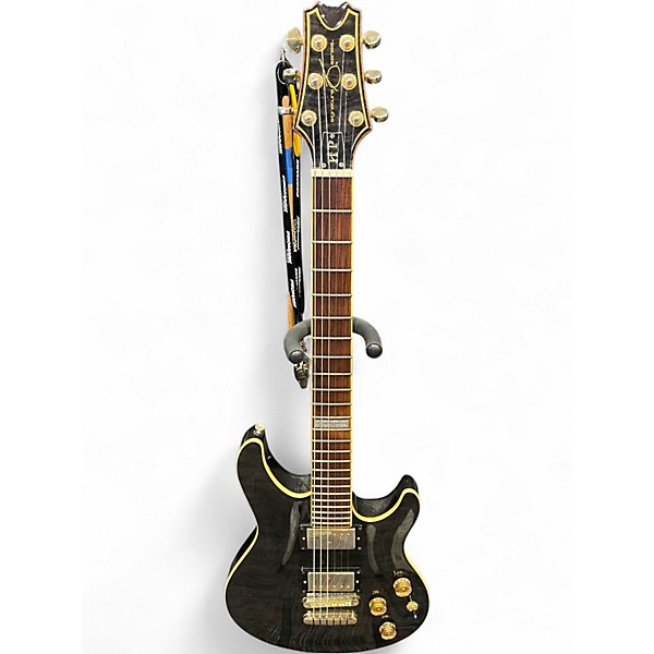 Used HP Signature EXP Black and Gold Solid Body Electric Guitar