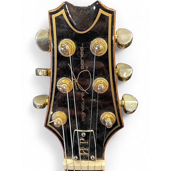 Used HP Signature EXP Black and Gold Solid Body Electric Guitar