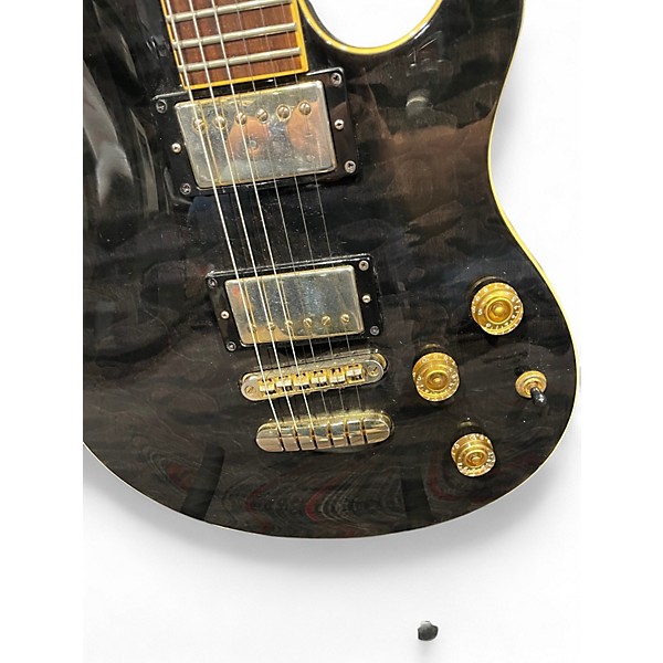 Used HP Signature EXP Black and Gold Solid Body Electric Guitar