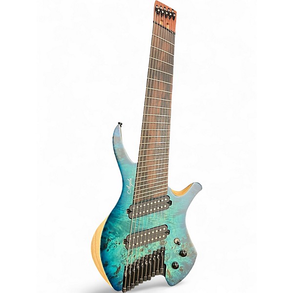Used Agile Chiral Parallax Blue Solid Body Electric Guitar