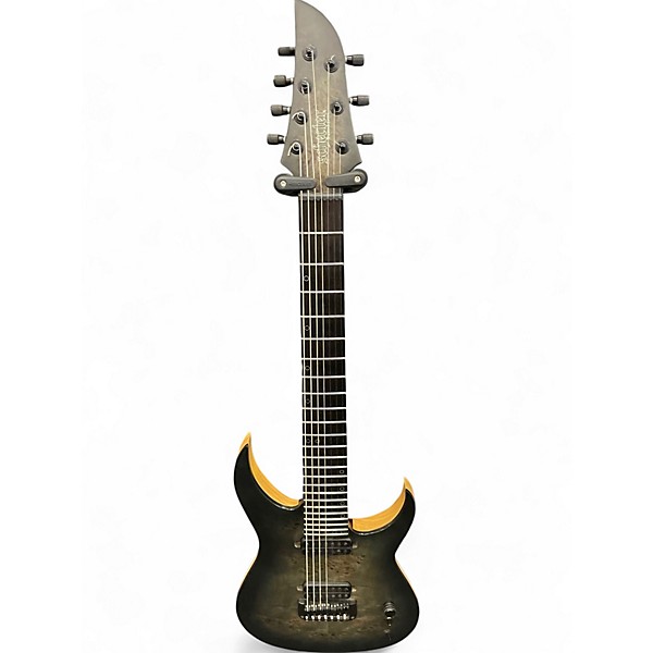 Used Schecter Guitar Research KM7 MKIII Trans Black Solid Body Electric Guitar