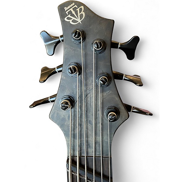 Used Ibanez BTB806MS Trans Gray Electric Bass Guitar