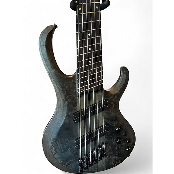 Used Ibanez BTB806MS Trans Gray Electric Bass Guitar