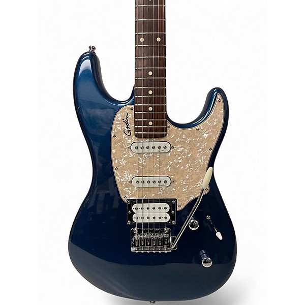 Used 2017 Godin Session Blue Solid Body Electric Guitar