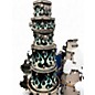 Used DW 6 Piece Collector's Series Exotic Blue Ghost Flames Drum Kit thumbnail