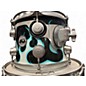 Used DW 6 Piece Collector's Series Exotic Blue Ghost Flames Drum Kit