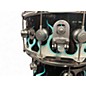 Used DW 6 Piece Collector's Series Exotic Blue Ghost Flames Drum Kit
