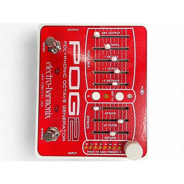 Used Electro-Harmonix Pog2 Polyphonic Octave Generator Effect Pedal