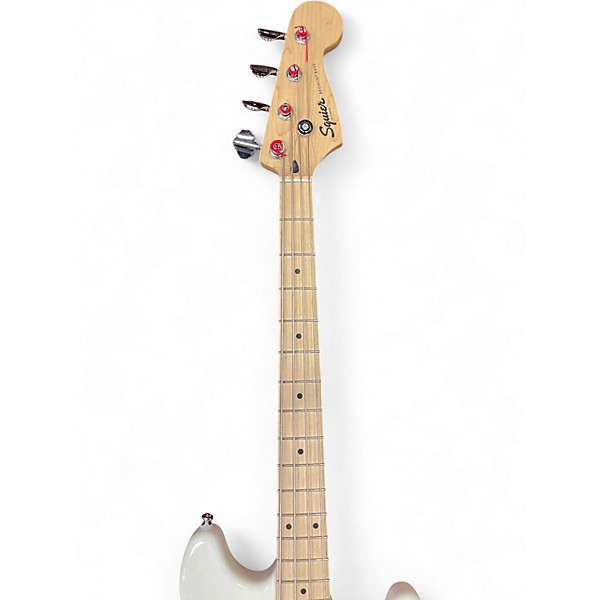 Used Squier BRONCO BASS Alpine White Electric Bass Guitar