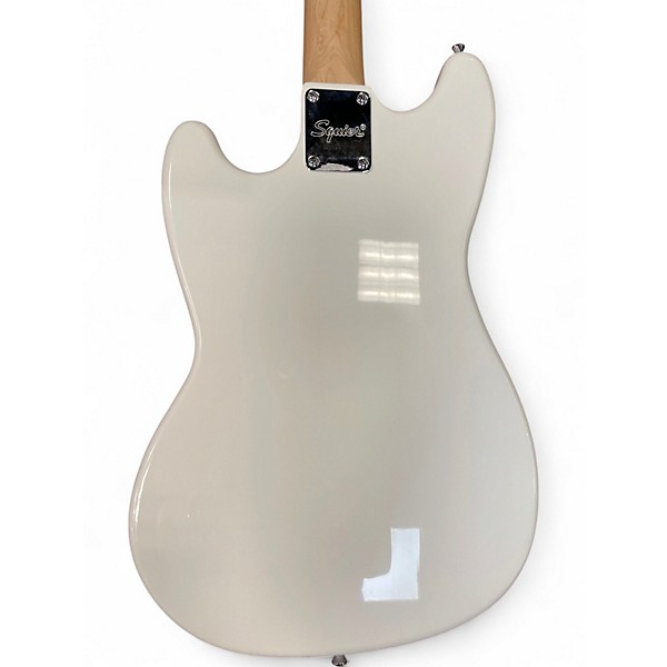 Used Squier BRONCO BASS Alpine White Electric Bass Guitar