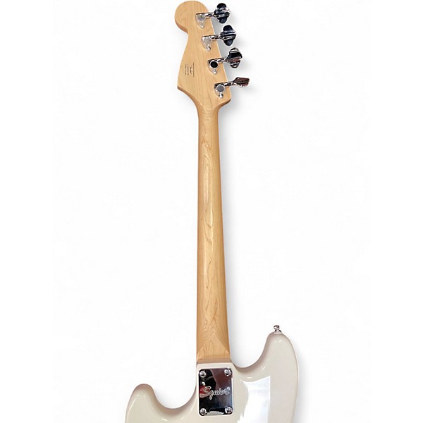 Used Squier BRONCO BASS Alpine White Electric Bass Guitar