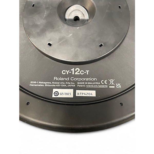Used Roland 12in CY-12C-T Cymbal