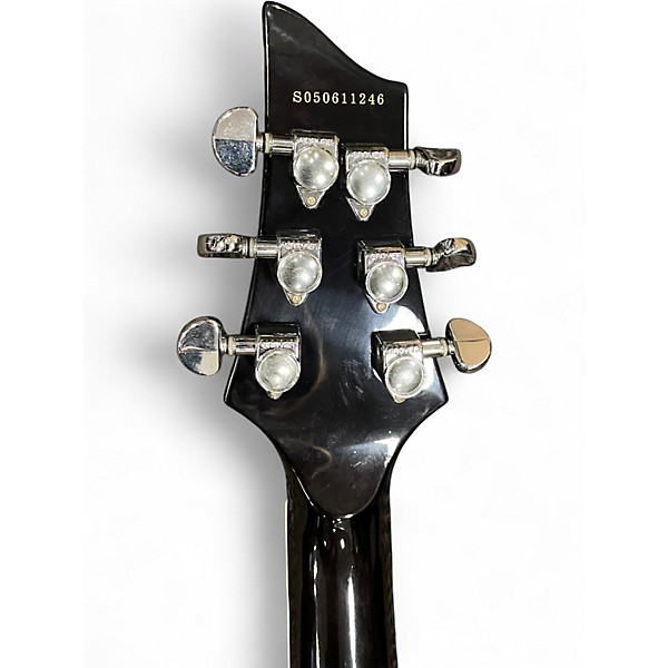 Used Schecter Guitar Research C1 EA Trans Black Hollow Body Electric Guitar