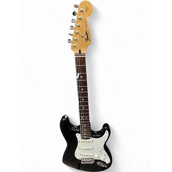 Used Fender Standard Stratocaster Black Solid Body Electric Guitar