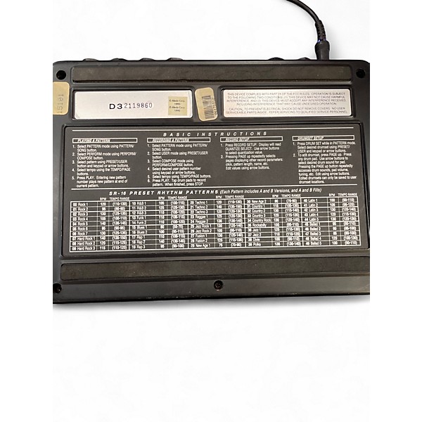 Used Alesis SR16 Drum Machine Electric Drum Module