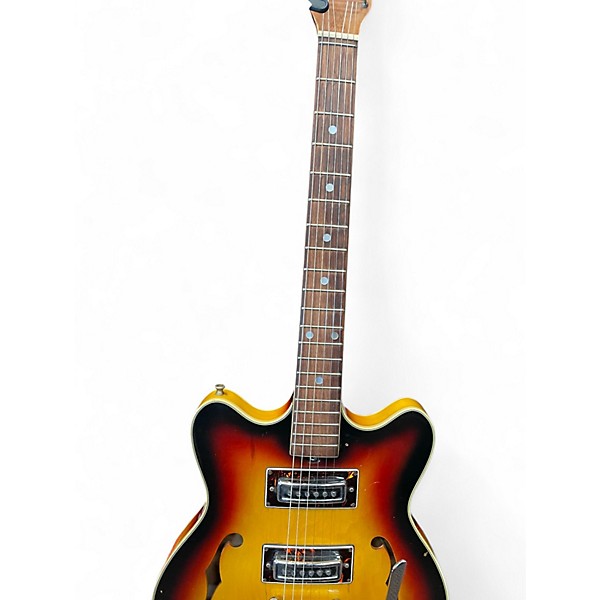 Used Tiesco checkmate 2 Color Sunburst Hollow Body Electric Guitar
