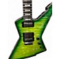 Used Schecter Guitar Research E-1 FR SUSTAIN Apple Green Solid Body Electric Guitar