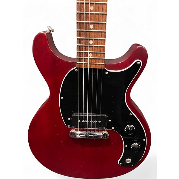 Used Gibson Les Paul Junior Double Cutaway Worn Cherry Solid Body Electric Guitar