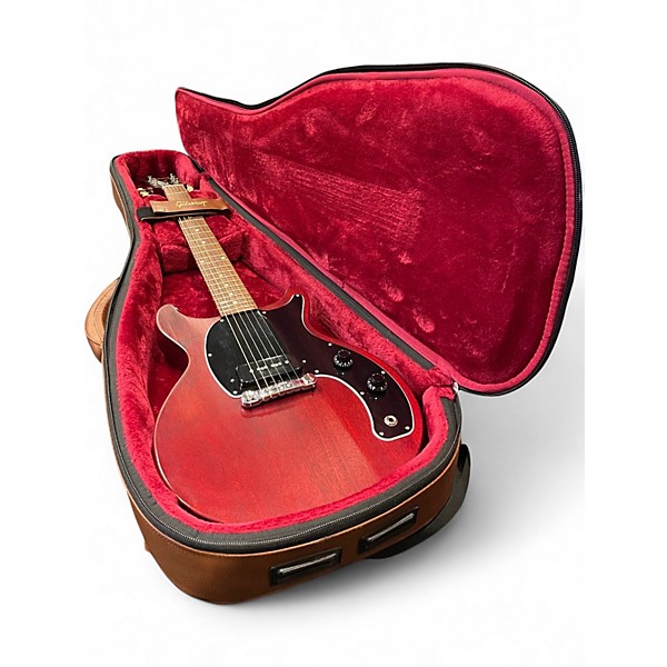 Used Gibson Les Paul Junior Double Cutaway Worn Cherry Solid Body Electric Guitar