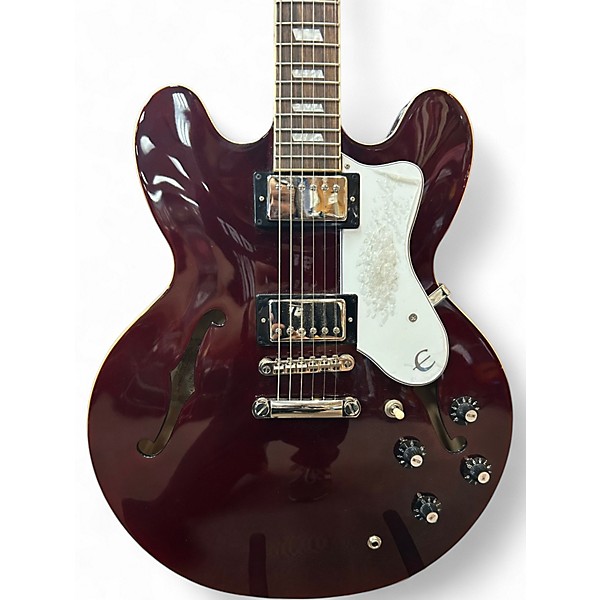 Used Epiphone NOEL GALLAGHER RIVIERA Wine Red Hollow Body Electric Guitar