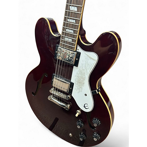 Used Epiphone NOEL GALLAGHER RIVIERA Wine Red Hollow Body Electric Guitar