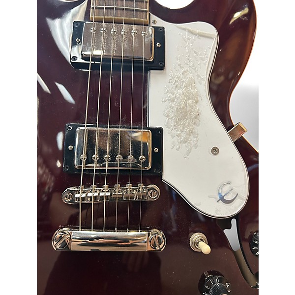 Used Epiphone NOEL GALLAGHER RIVIERA Wine Red Hollow Body Electric Guitar