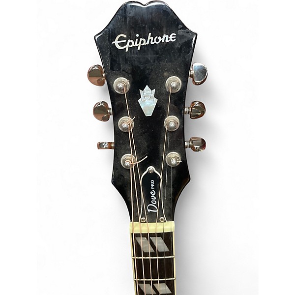 Used Epiphone Dove Pro Vintage Sunburst Acoustic Electric Guitar