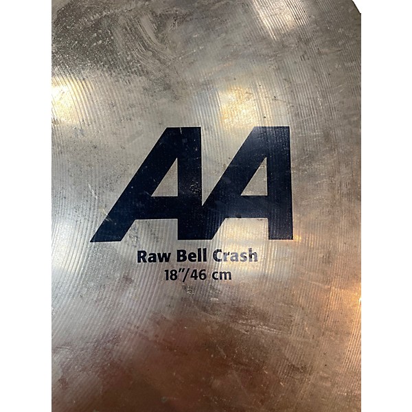 Used SABIAN 18in AA RAW BELL CRASH Cymbal