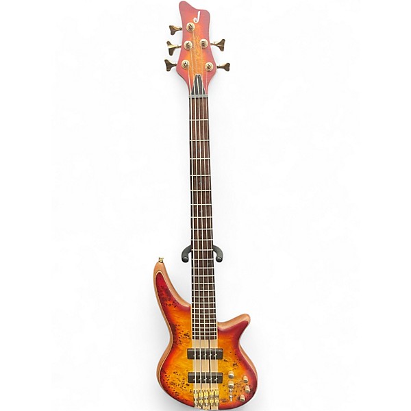 Used Jackson Pro Series Spectra Bass V Trans Red Electric Bass Guitar