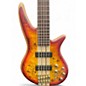 Used Jackson Pro Series Spectra Bass V Trans Red Electric Bass Guitar