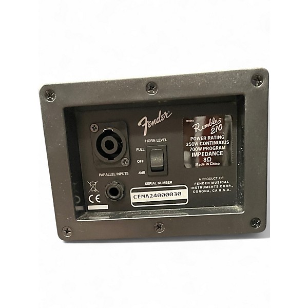 Used Fender RUMBLE 210 700W 2x10 Bass Cabinet