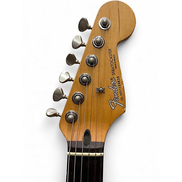 Used Fender Player Stratocaster Black Solid Body Electric Guitar