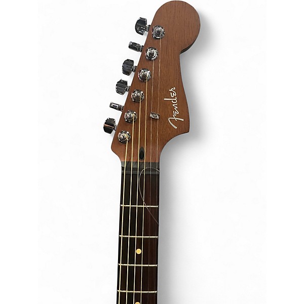 Used Fender Acoustasonic Standard Jazzmaster Black Acoustic Electric Guitar
