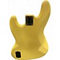 Used Fender Deluxe Active Jazz Bass Black and Yellow Electric Bass Guitar