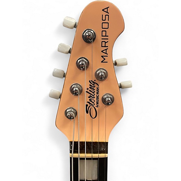 Used Sterling by Music Man Mariposa Shell Pink Solid Body Electric Guitar Shell Pink Solid Body Electric Guitar