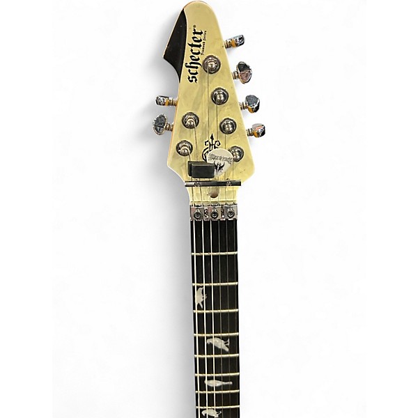 Used Schecter Guitar Research DJ ASHBA SIGNATURE Alpine White Solid Body Electric Guitar
