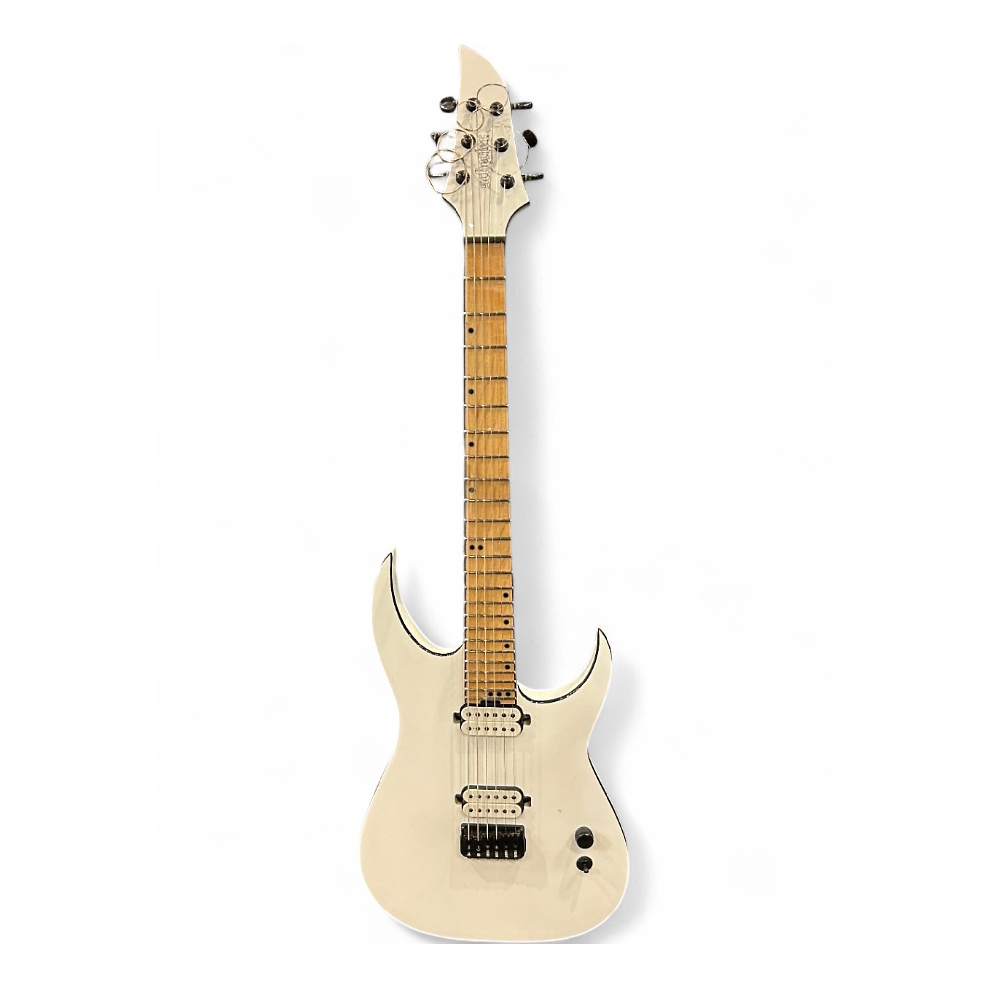 Used Schecter Guitar Research km-6 mk-III Alpine White Solid Body
