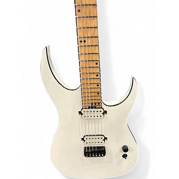 Used Schecter Guitar Research km-6 mk-III Alpine White Solid Body Electric Guitar