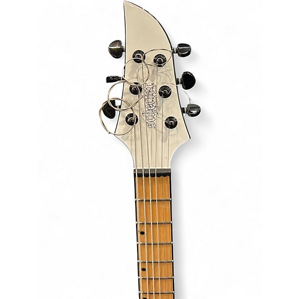 Used Schecter Guitar Research km-6 mk-III Alpine White Solid Body Electric Guitar