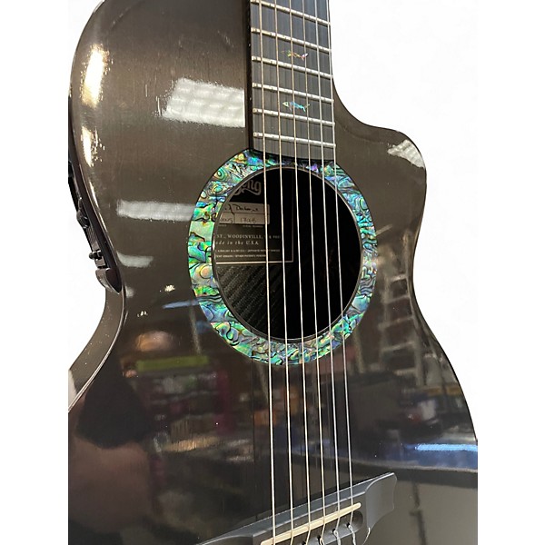 Used RainSong COPA9000NS Carbon Fiber Black Classical Acoustic Electric Guitar
