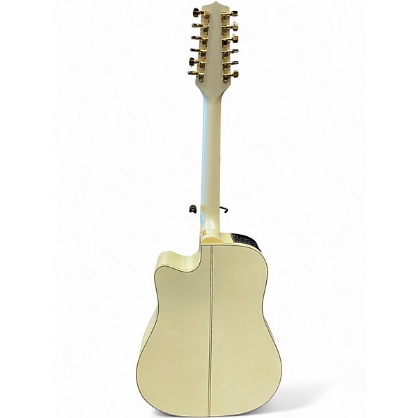 Used Takamine GD37CE-12-PW Pearl White 12 String Acoustic Electric Guitar