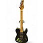 Used Schecter Guitar Research Diamond Series PT MONSTER BURST Black Solid Body Electric Guitar thumbnail