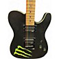 Used Schecter Guitar Research Diamond Series PT MONSTER BURST Black Solid Body Electric Guitar
