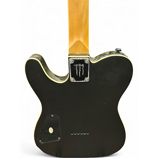 Used Schecter Guitar Research Diamond Series PT MONSTER BURST Black Solid Body Electric Guitar