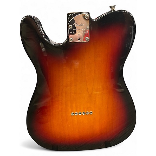 Used Fender American Professional II Telecaster 3 Color Sunburst Solid Body Electric Guitar