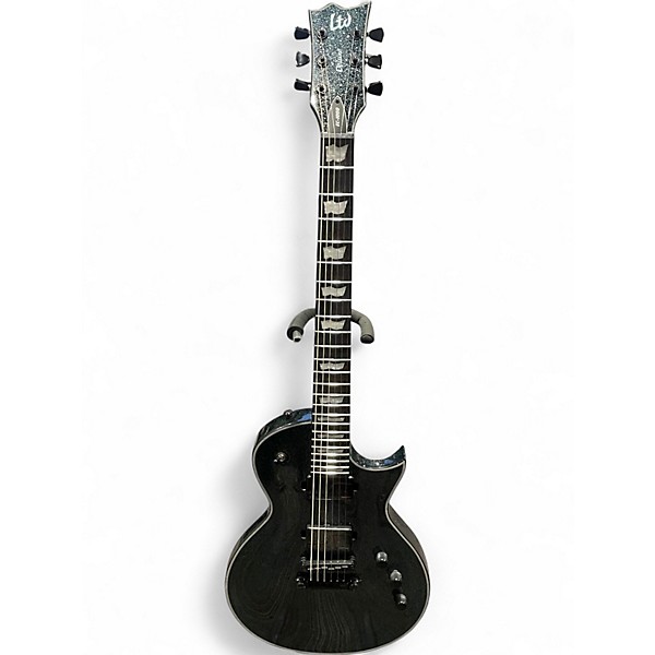 Used ESP LTD EC1000S Silver Sparkle Solid Body Electric Guitar
